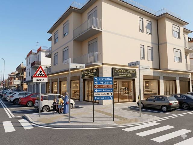 Rendering del bar sull’angolo